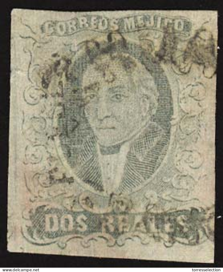 MEXICO. SC.8º. 1861 2rs.good Margins, Puebla Name, Tehuacan Cancel.(Sch.1233). VF. - México