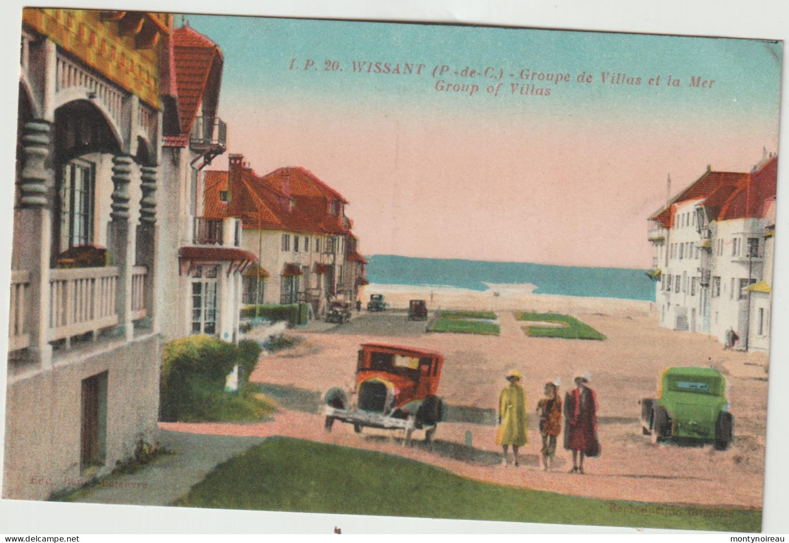 Pas De  Calais : WISSANT : Groupe D E Villas Et La Mer , Voiture - Wissant