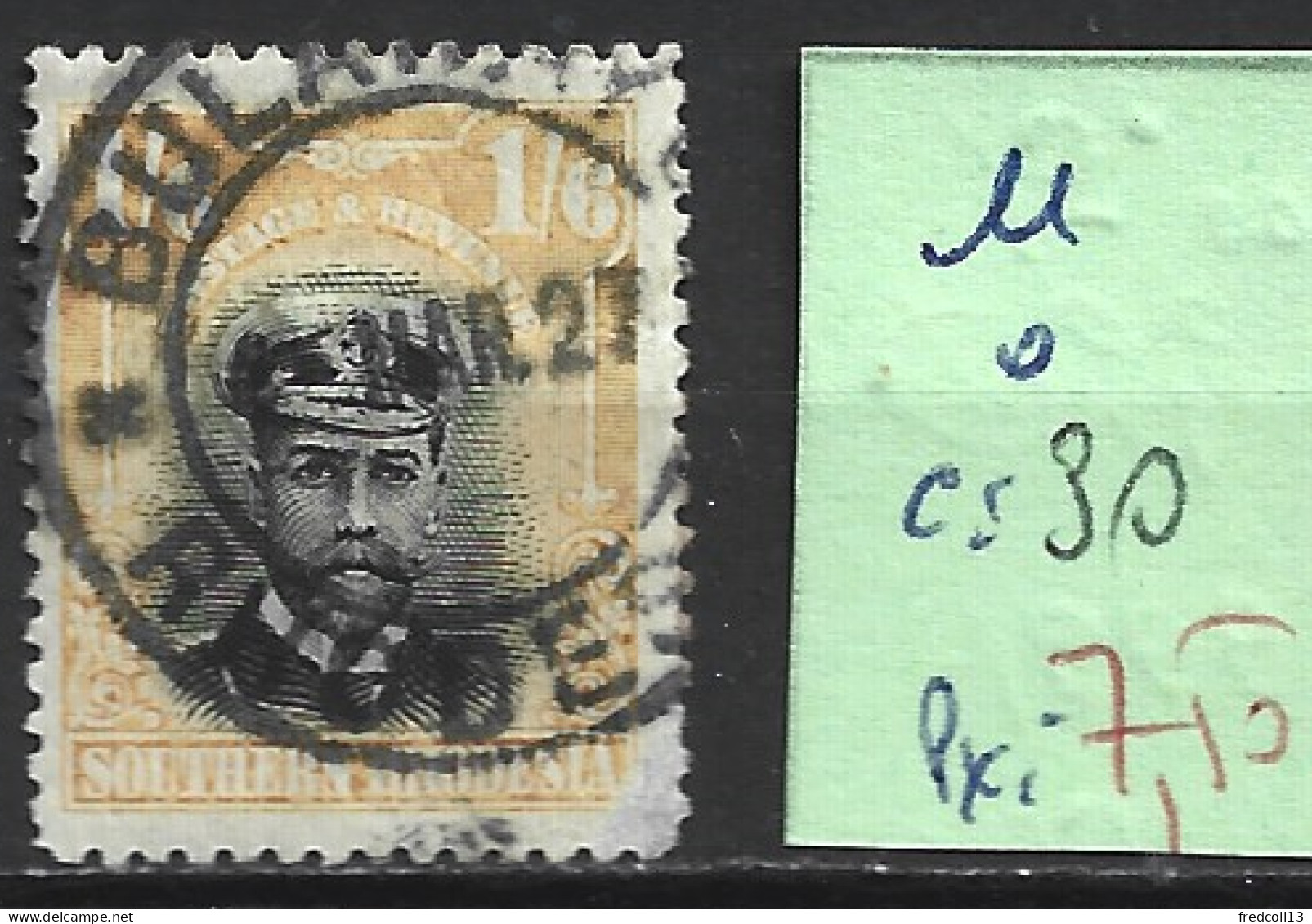 RHODESIE DU SUD 11 Oblitéré Côte 30 € - Southern Rhodesia (...-1964)