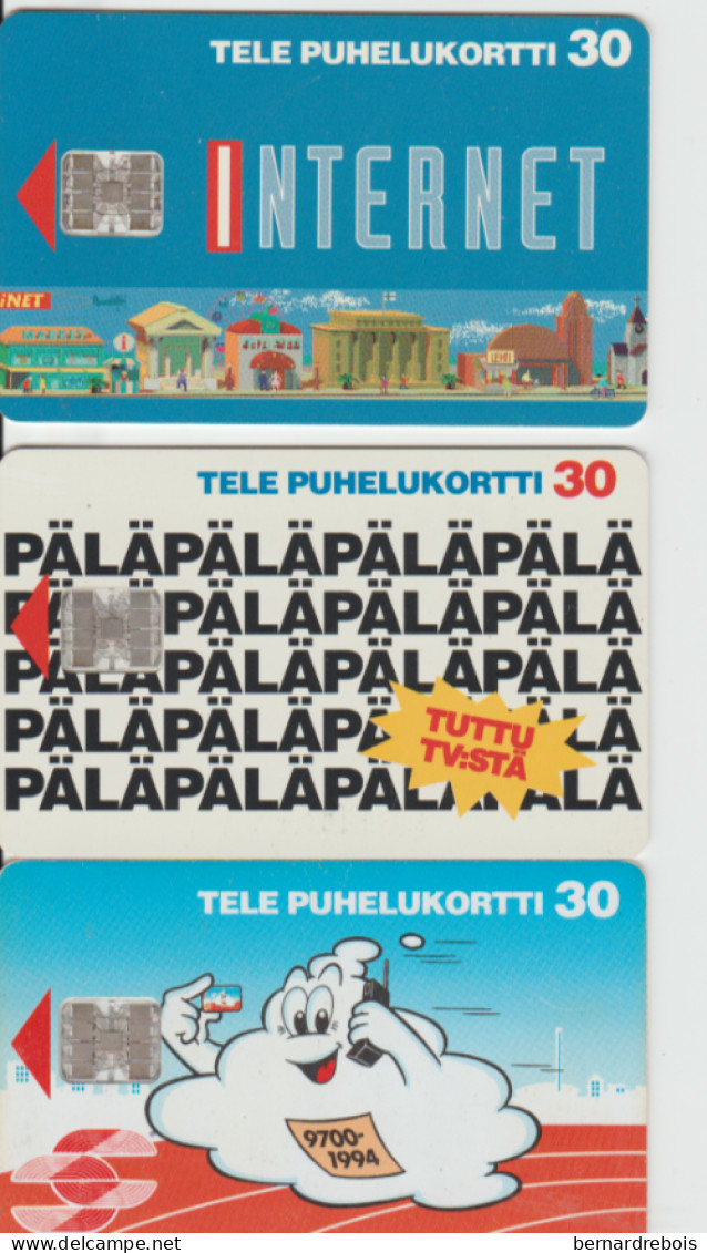 B09 - 3 CARTES A PUCE De Finlande , Pour 2 Euros - Finlande