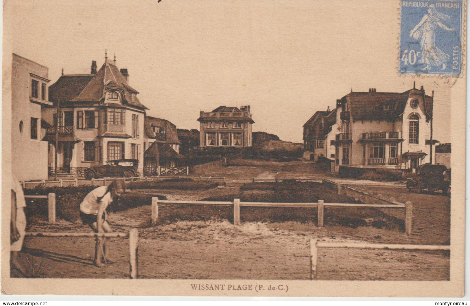 Pas De  Calais : WISSANT : Groupe D E Villas Et La Mer , - Wissant