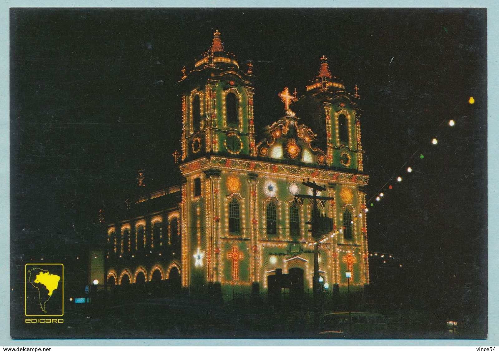 SALVADOR De Bahia - Fachada Iluminada Da Igreja Senhor Do Bonfim - Salvador De Bahia