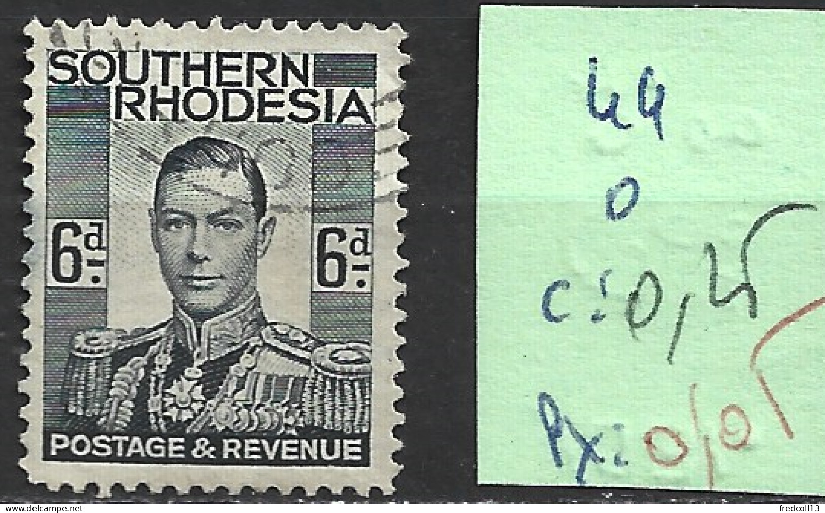 RHODESIE DU SUD 44 Oblitéré Côte 0.25 € - Zuid-Rhodesië (...-1964)