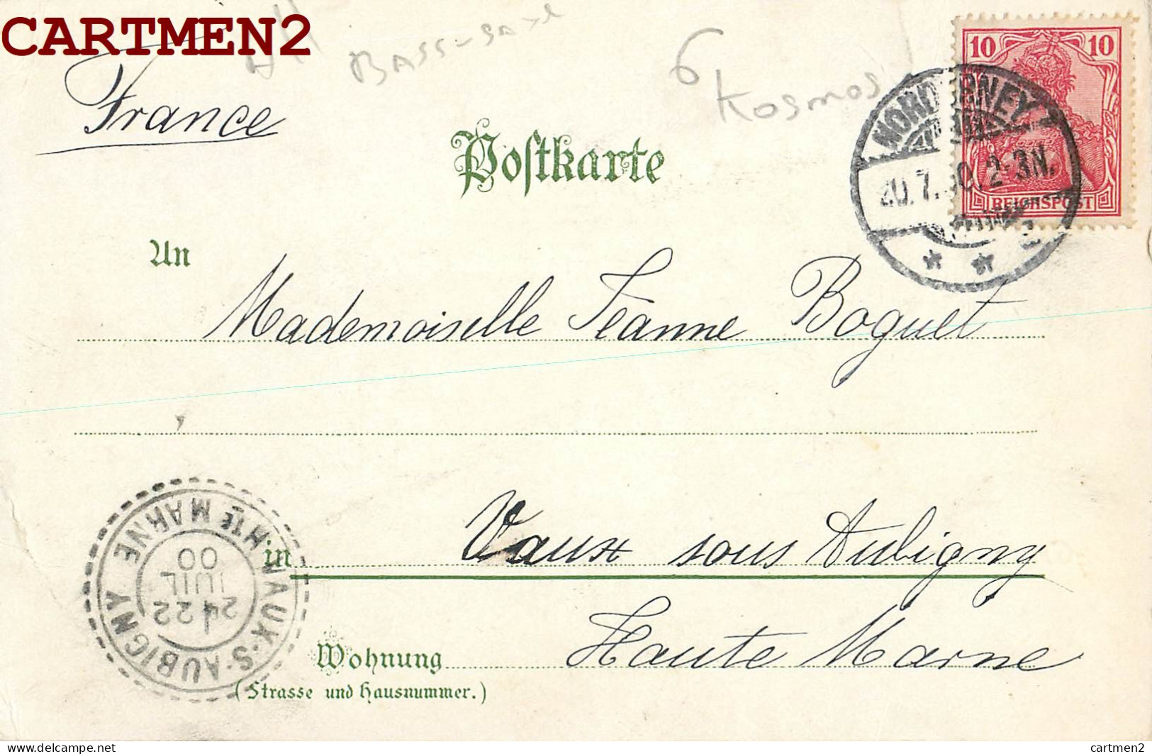 GRUSS AUS NORDSEEBAD NORDERNEY KUNST-VERL KOSMOS DEUTSCHLAND 1900 - Norderney