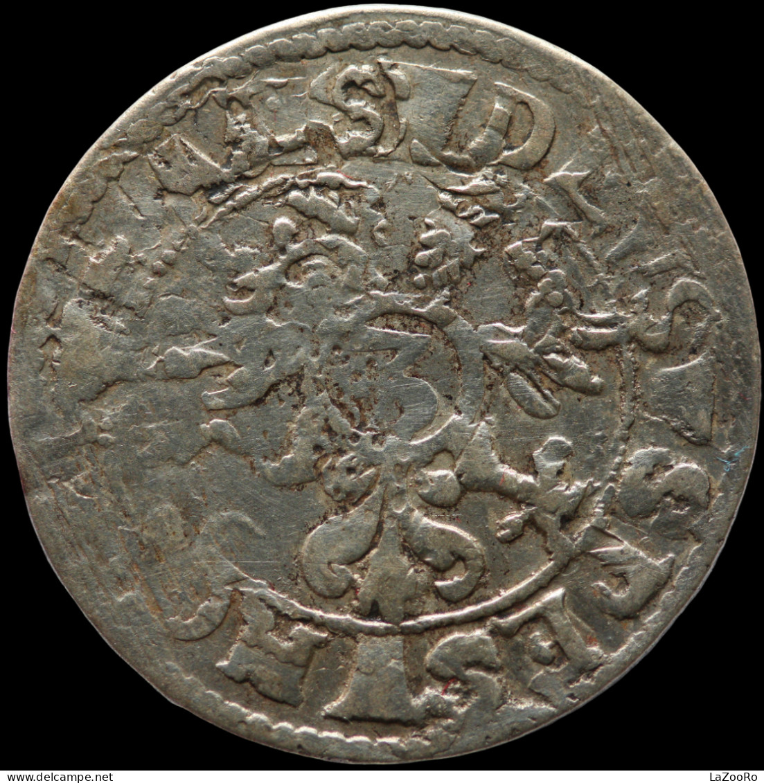 LaZooRo: Switzerland SCHAFFHAUSEN 3 Kreuzer 1597 VF Double Strike Rotation - Silver - Sciaffusa