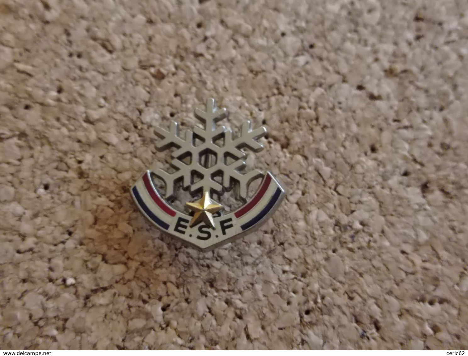 NO PINS BROCHE ESF SKI FRANCAIS 1ERE ETOILE SIGNE BERAUDY VAURE AMBERT - Invierno