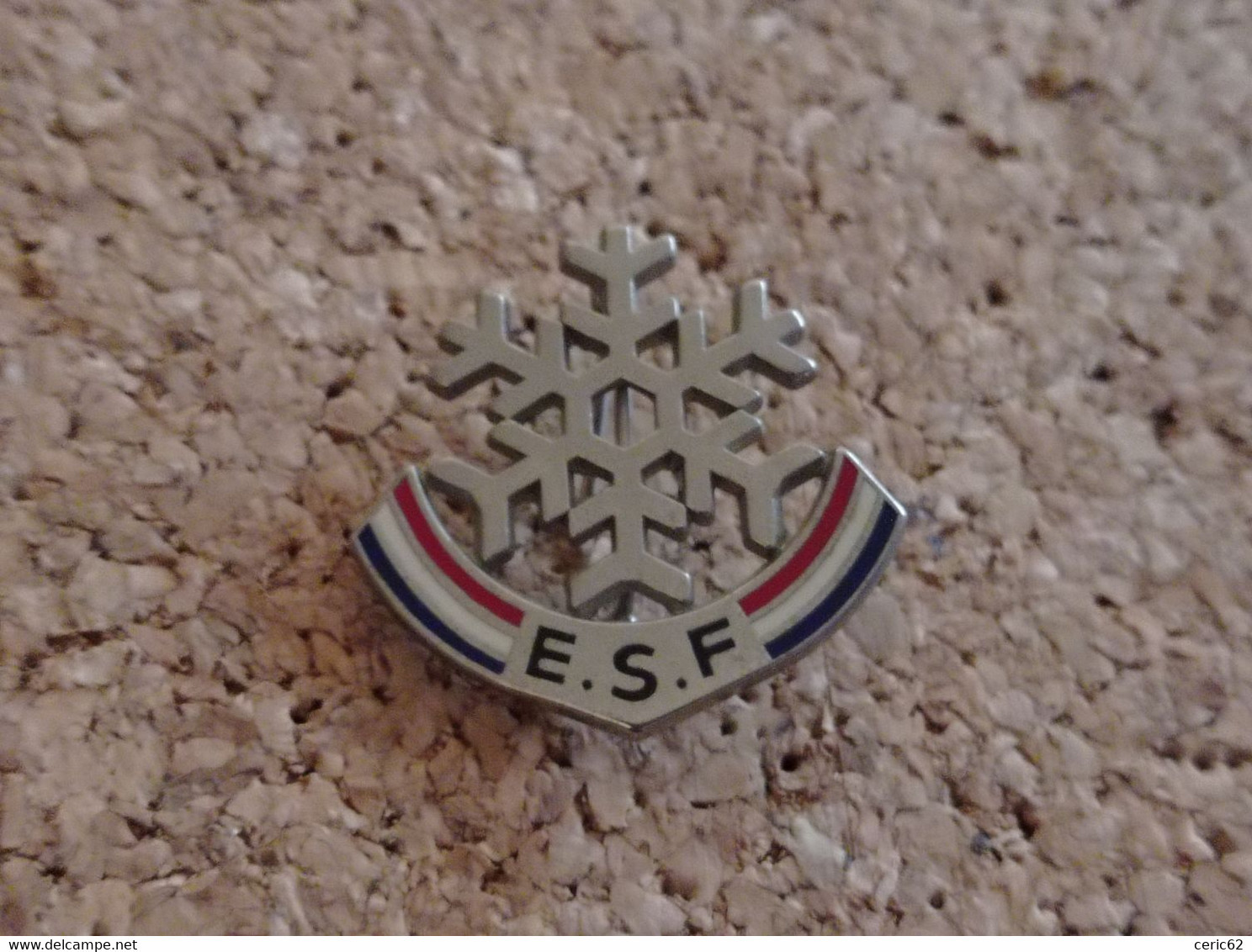 NO PINS BROCHE ESF SKI FRANCAIS 1ER FLOCON SIGNE FOURNIER - Winter Sports