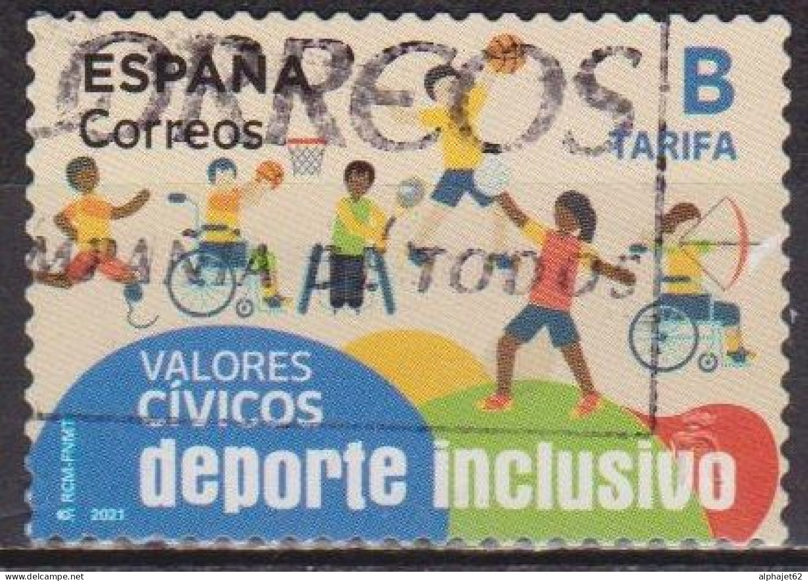 Valeurs Civiques - ESPAGNE - Sport Pour Tous  - N° 5241 - 2021 - Oblitérés