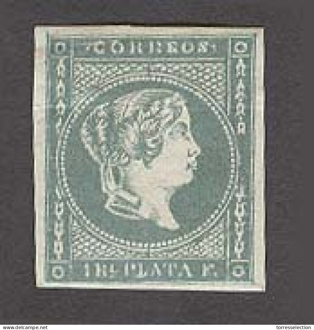 PHILIPPINES. 1863. Ed 15* 1 Real Verde Grisaceo Sello Nuevo Con Goma Original Y Buens Margenes. Rarisimo Enperfecta Cali - Filipinas