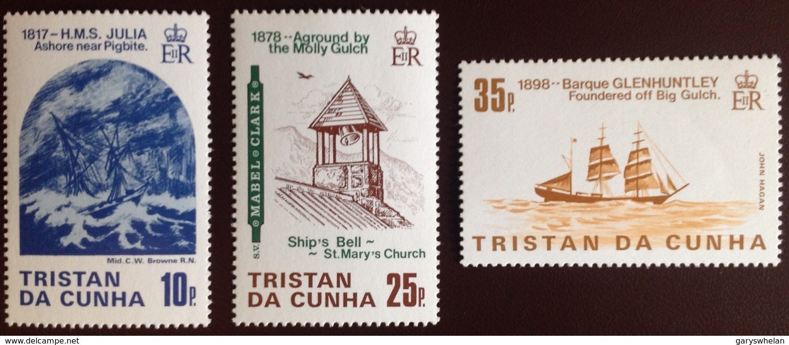 Tristan Da Cunha 1985 Shipwrecks 1st Issue MNH - Tristan Da Cunha