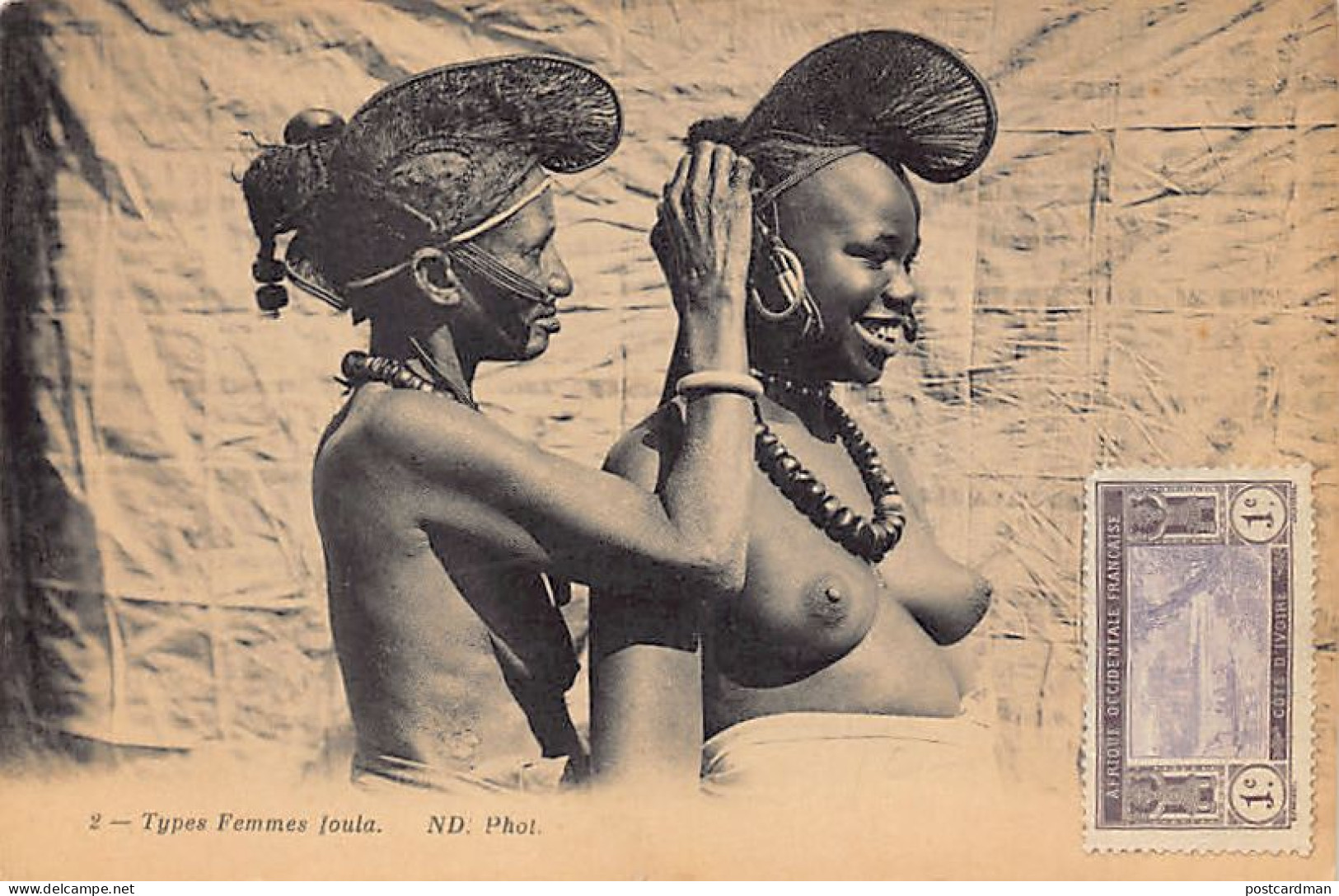 Guinée Conakry - NU ETHNIQUE - Types De Femmes Peuls - Publ. Neurdein ND Phot. 2 - Guinea