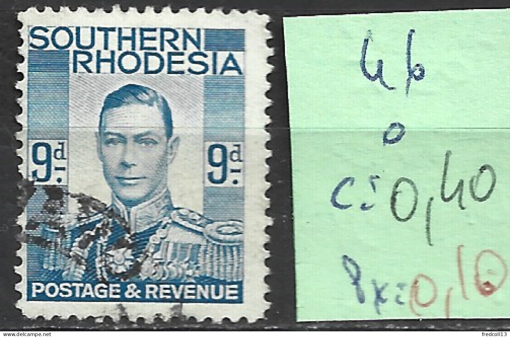 RHODESIE DU SUD 46 Oblitéré Côte 0.40 € - Zuid-Rhodesië (...-1964)