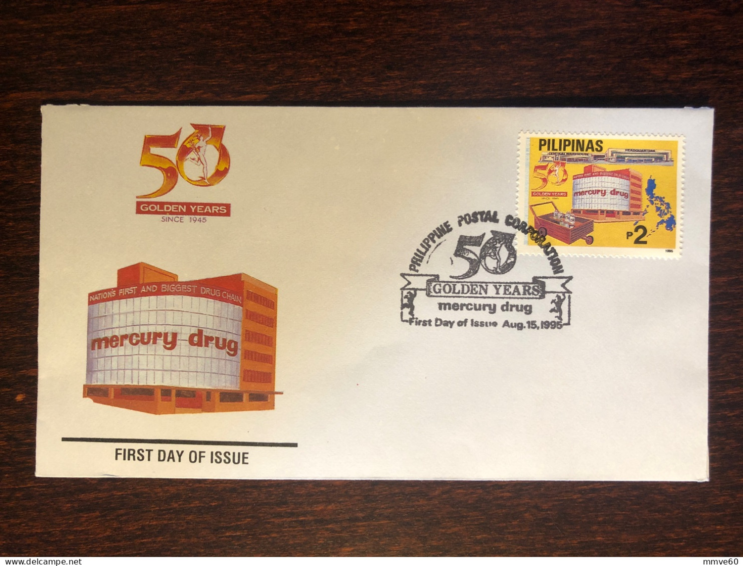 PHILIPPINES FDC COVER 1995 YEAR PHARMACY PHARMACOLOGY HEALTH MEDICINE STAMPS - Filipinas