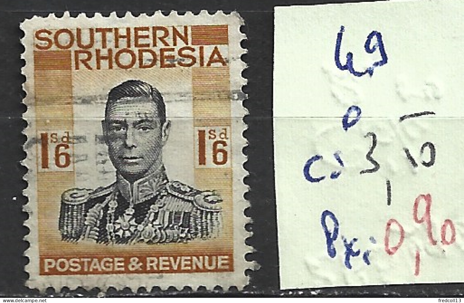 RHODESIE DU SUD 49 Oblitéré Côte 3.50 € - Rhodésie Du Sud (...-1964)