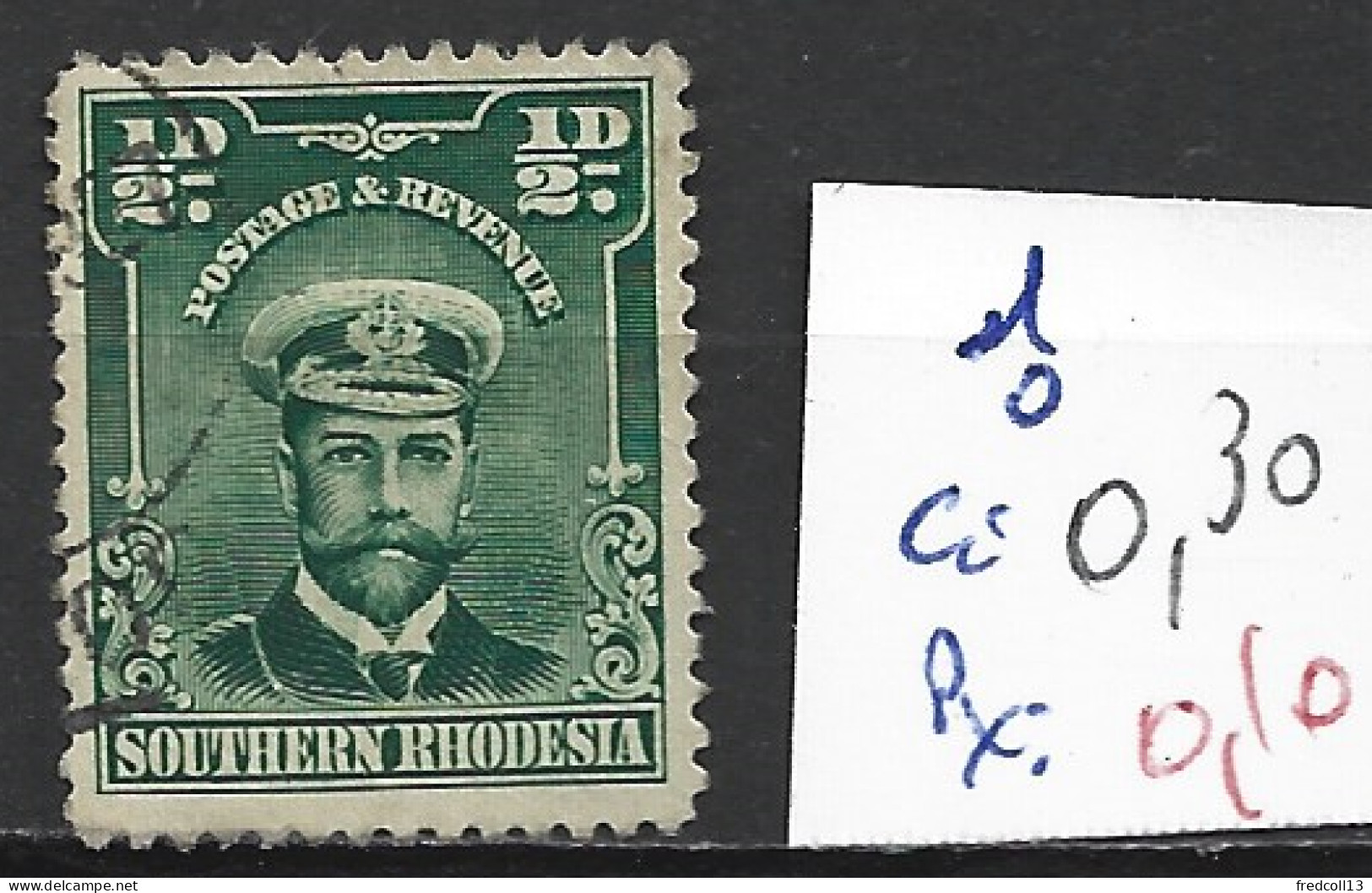 RHODESIE DU SUD 1 Oblitéré Côte 0.30 € - Zuid-Rhodesië (...-1964)