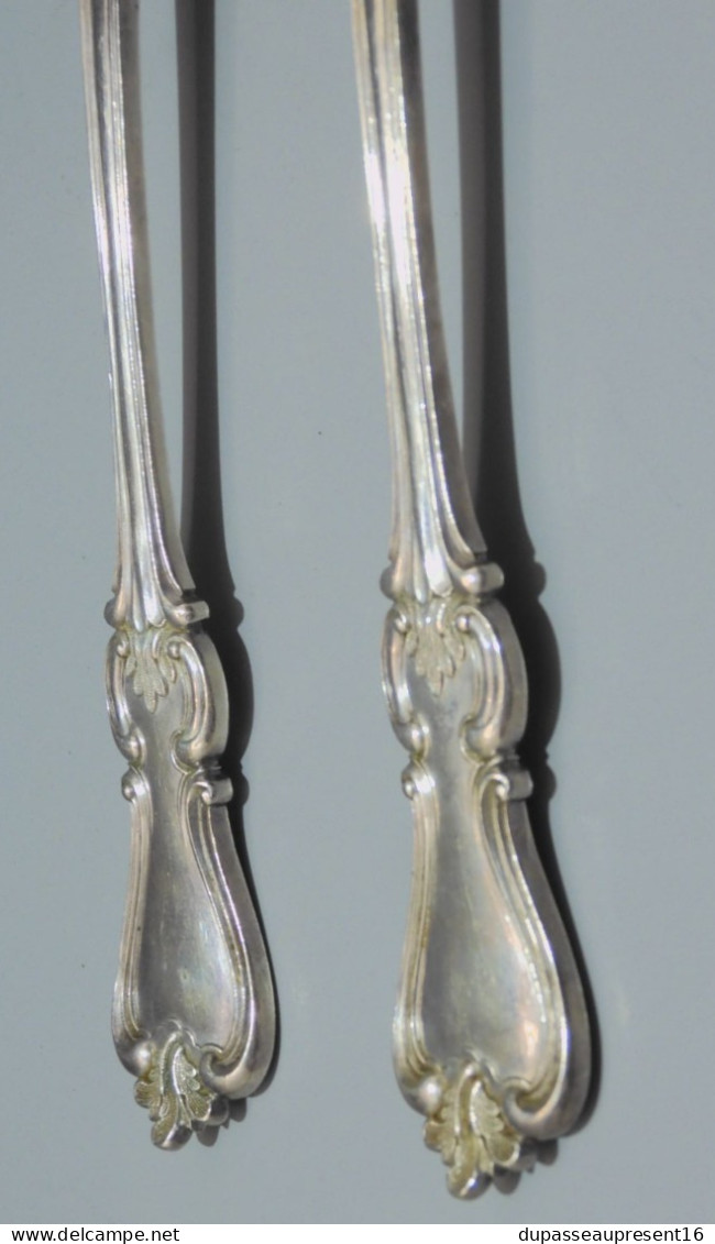 -RARE SERVICE A SALADE ARGENT MASSIF poinçons RUSSES 84 1867 PK NP XIXe   E