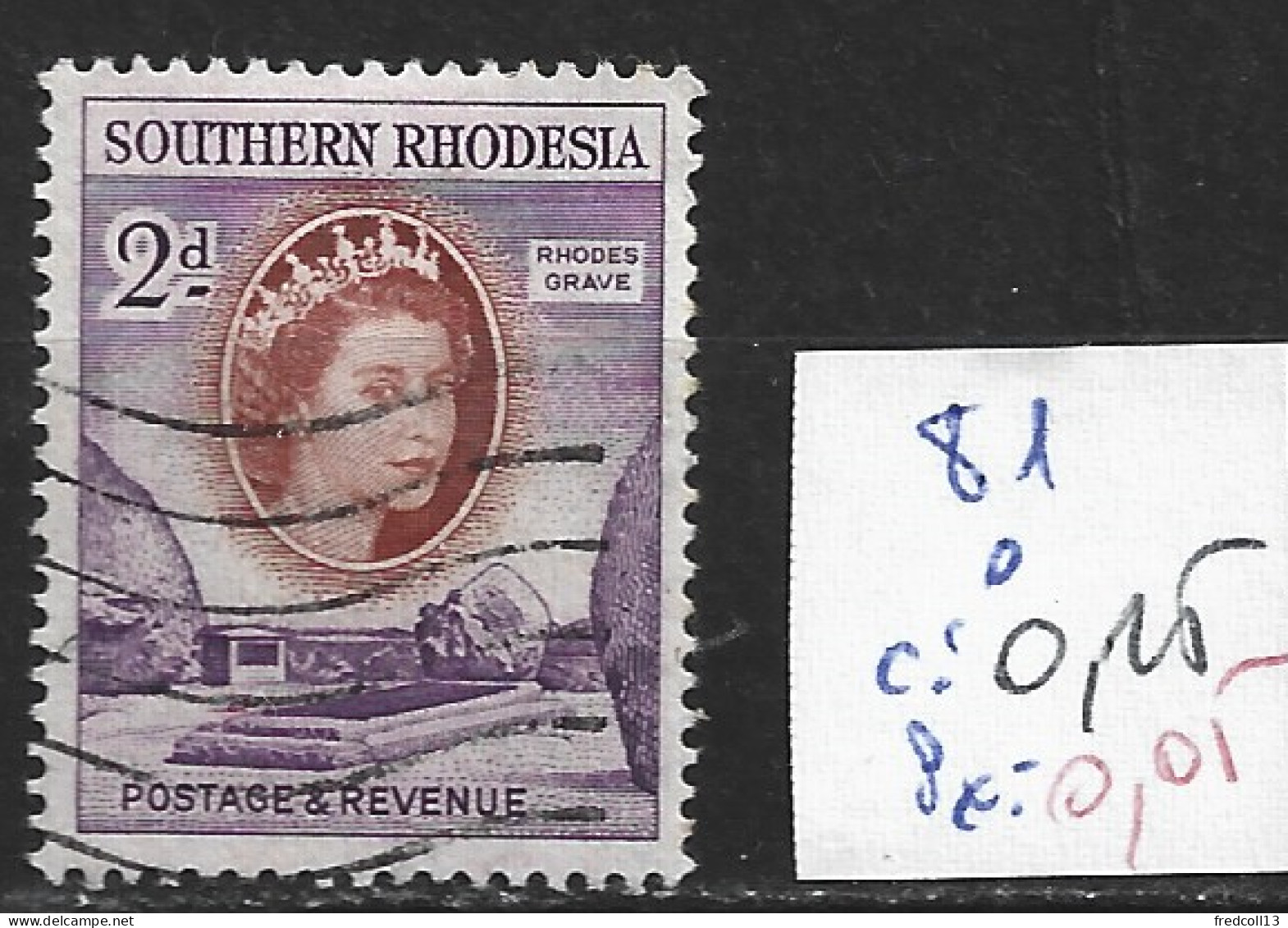 RHODESIE DU SUD 81 Oblitéré Côte 0.15 € - Zuid-Rhodesië (...-1964)