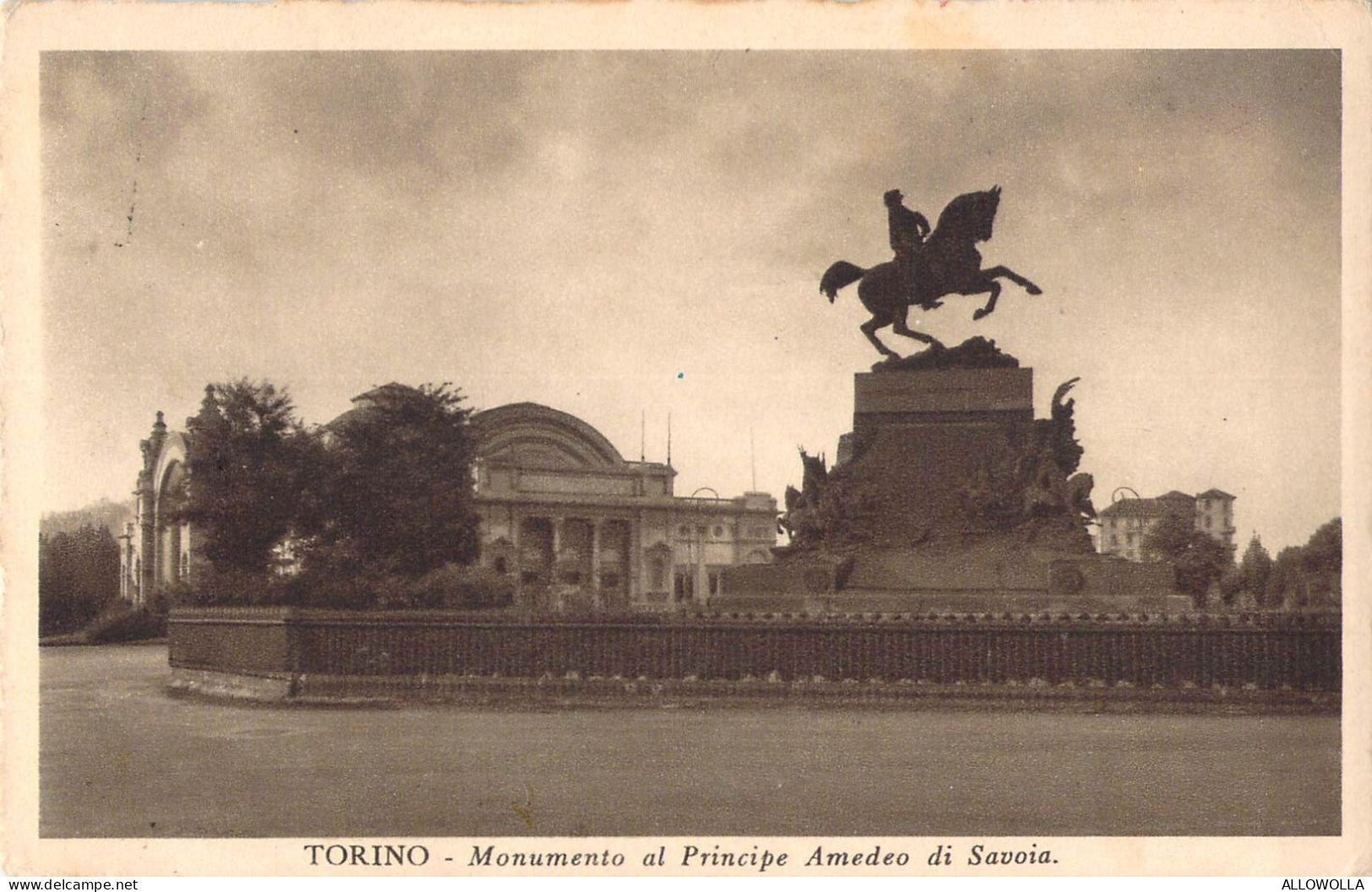 26453 " TORINO-MONUMENTO AL PRINCIPE AMEDEO DI SAVOIA " -VERA FOTO-CART. NON SPED. - Other Monuments & Buildings