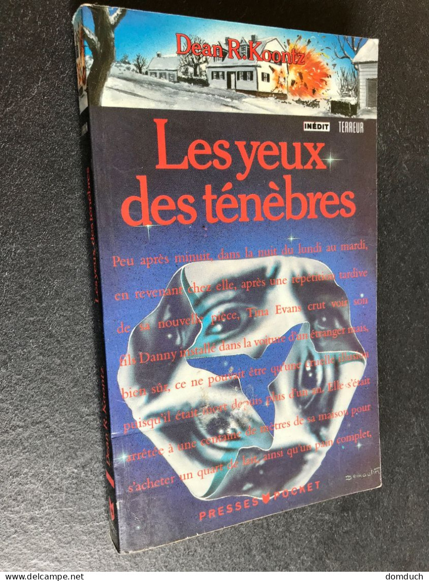 PRESSES POCKET TERREUR N° 9011  Les Yeux Des Ténèbres  Dean R. KOONTZ 1990 - Fantastic