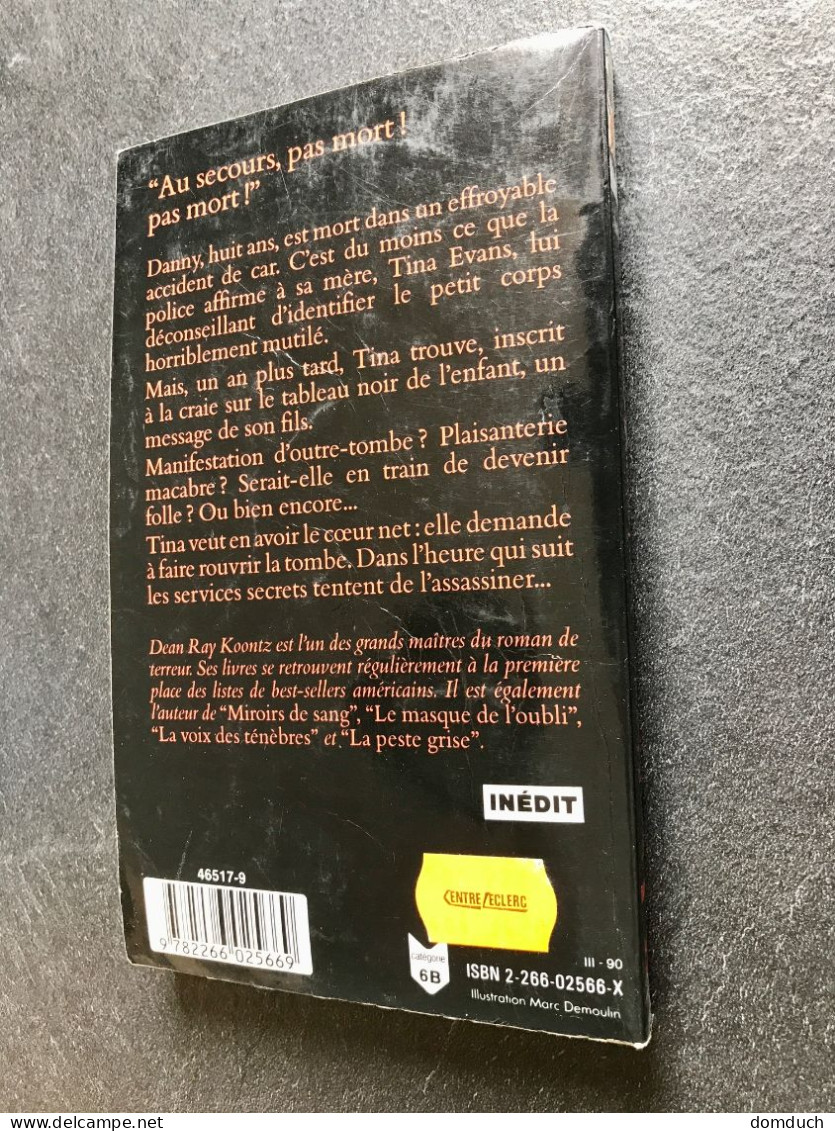 PRESSES POCKET TERREUR N° 9011  Les Yeux Des Ténèbres  Dean R. KOONTZ 1990 - Fantásticos