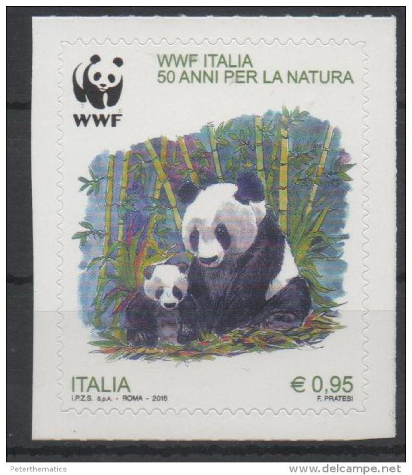 ITALY, 2016, MNH, WWF, PANDAS, 1v - Otros & Sin Clasificación