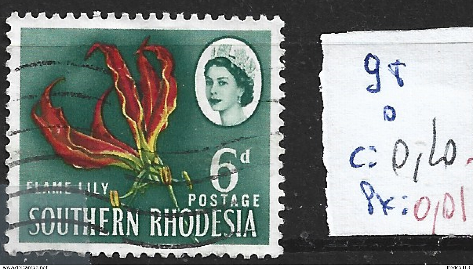 RHODESIE DU SUD 98 Oblitéré Côte 0.20 € - Rhodésie Du Sud (...-1964)