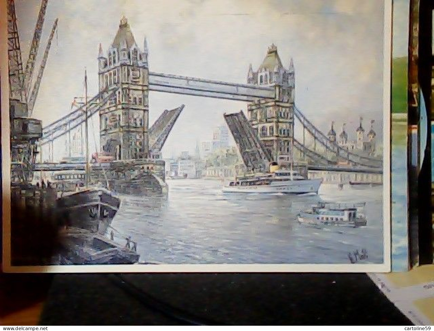 INGHILTERRA - LONDRA - H. MOSS - ILLUSTRATA TOWER BRIDGE VB1986  JV5674 - Tower Of London