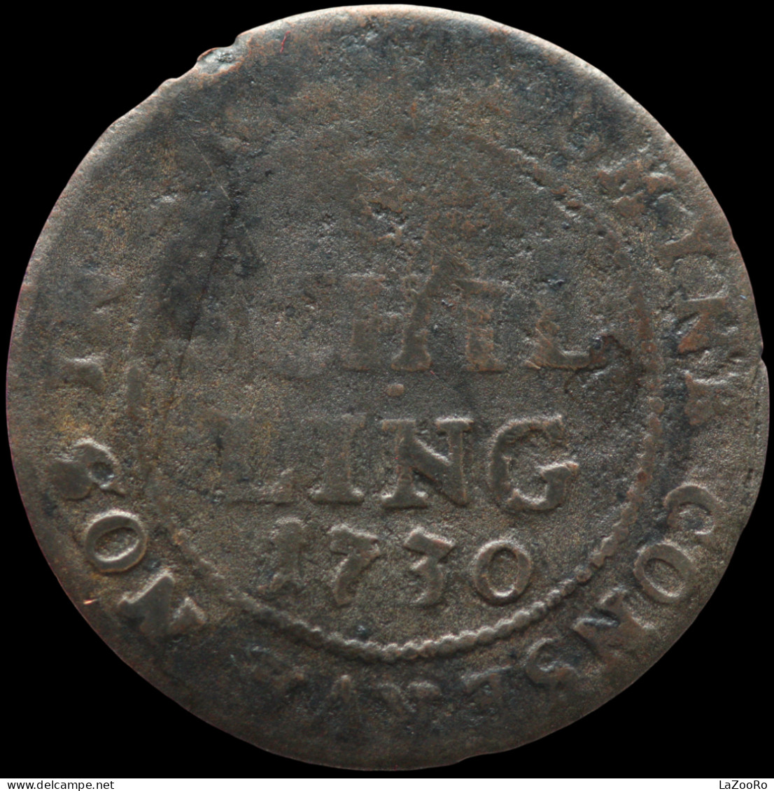 LaZooRo: Switzerland ZURICH 1 Schilling 1730 F - Silver - Stad Zürich