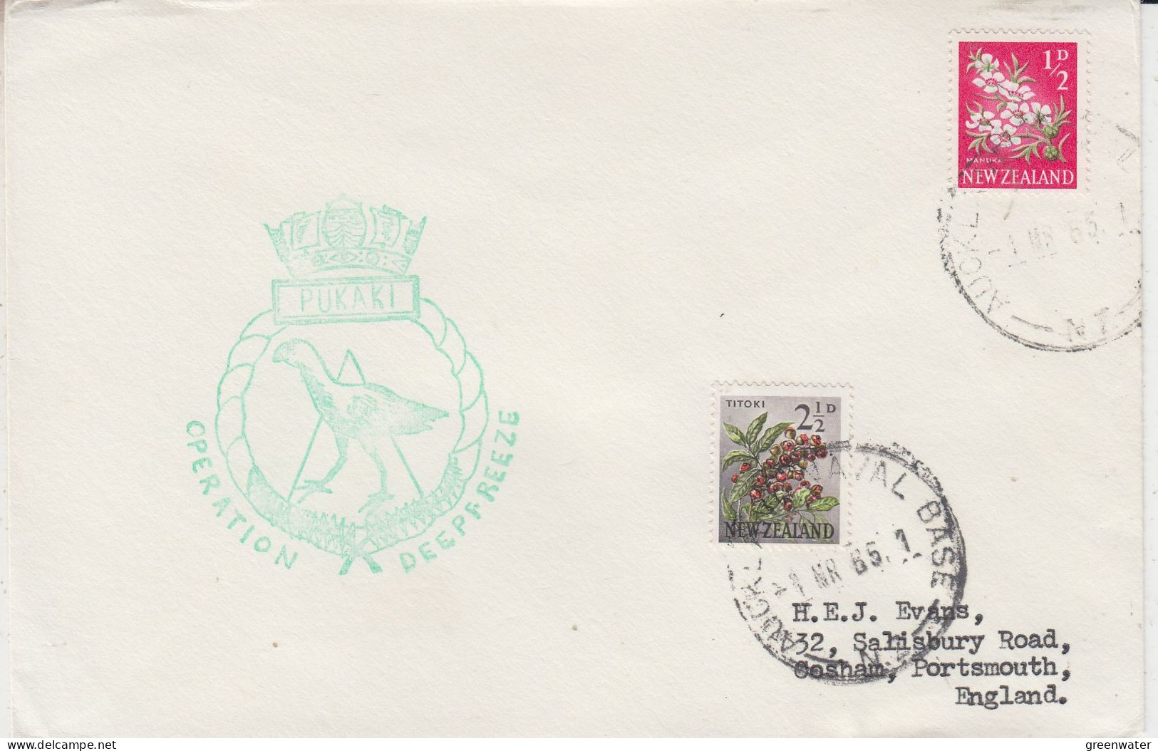 New Zealand HMNZS Pukaki Ca Auckland Naval Base 1 MR 1965 (SR212) - Vols Polaires