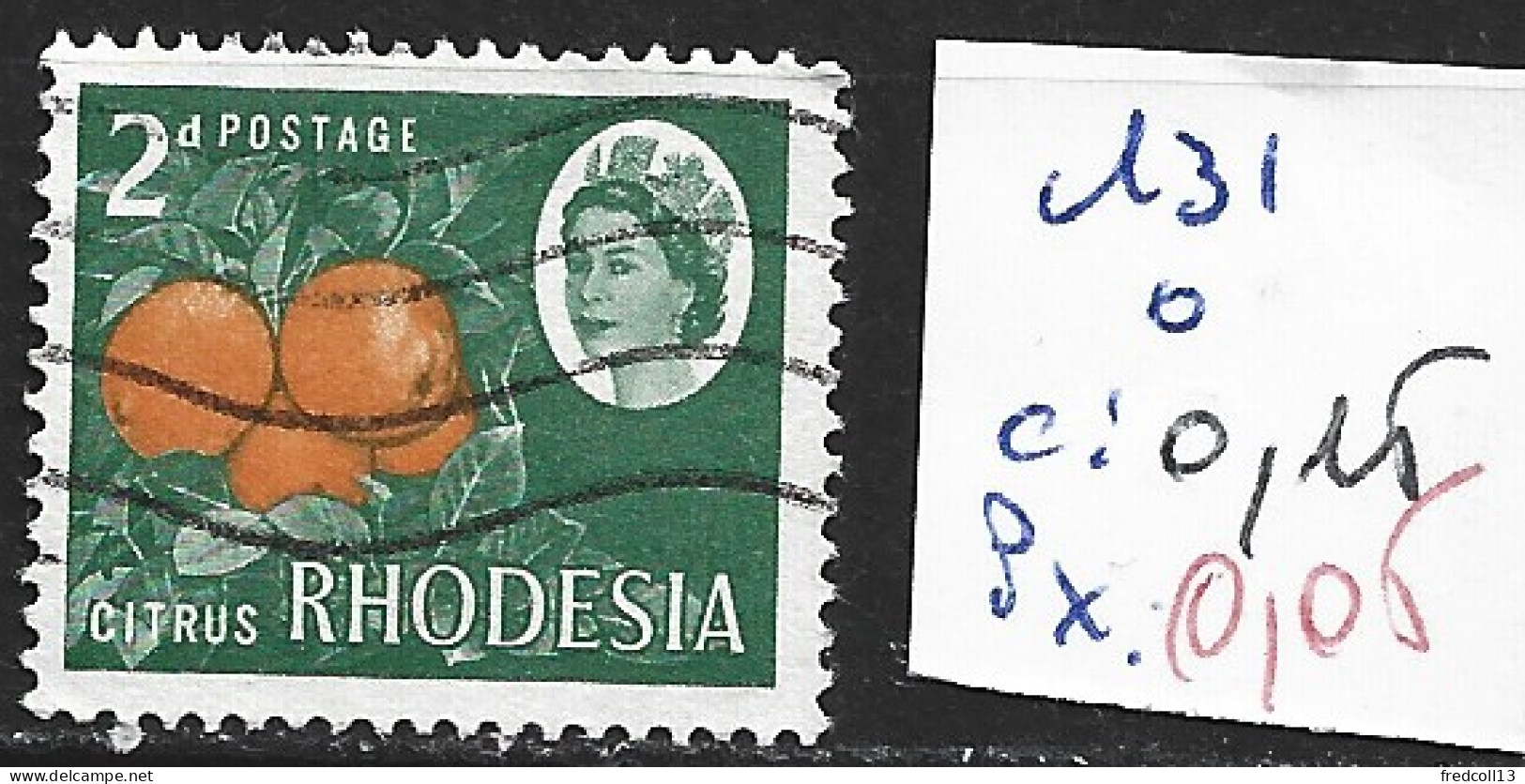 RHODESIE DU SUD 131 Oblitéré Côte 0.15 € - Zuid-Rhodesië (...-1964)