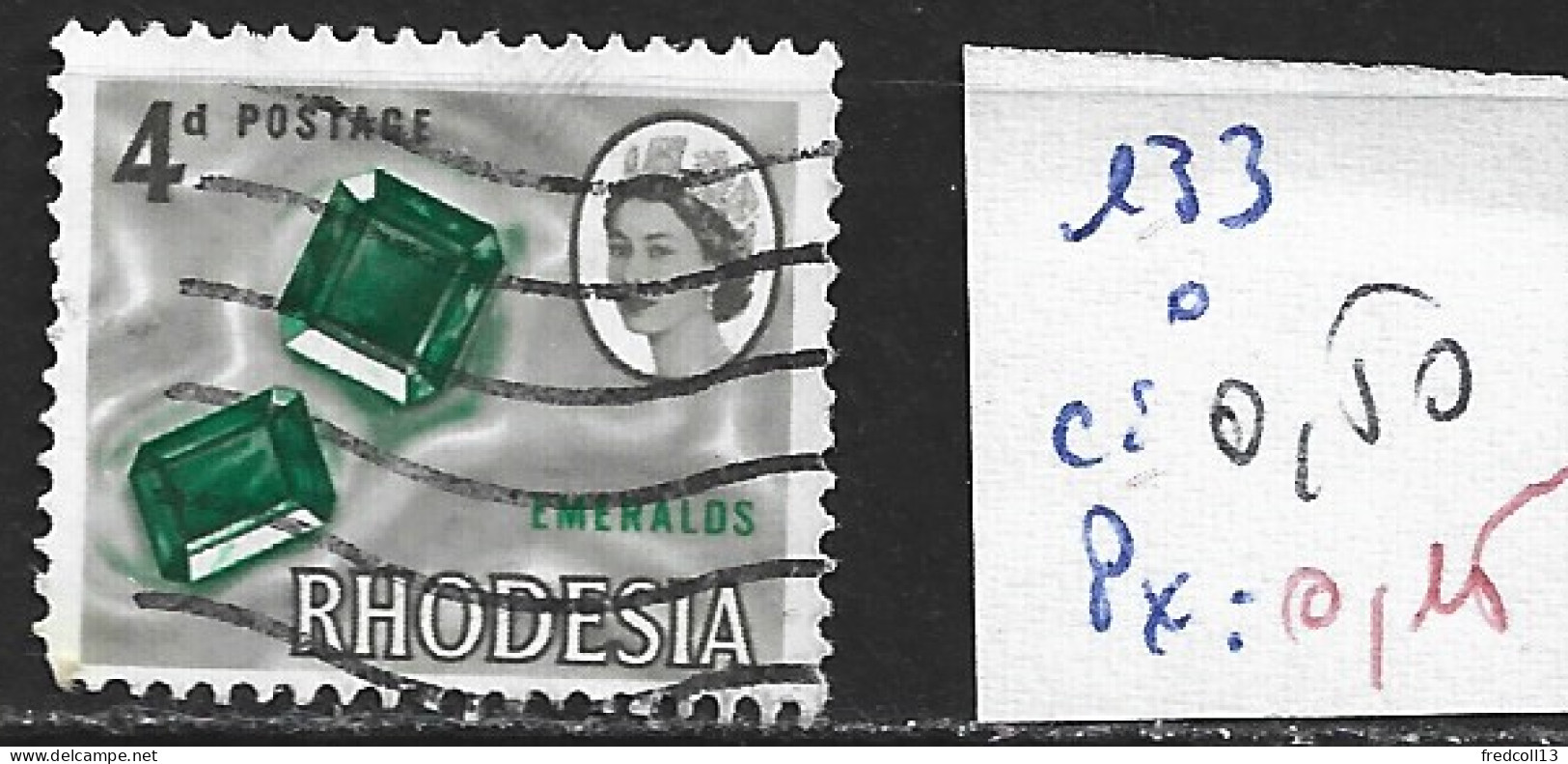 RHODESIE DU SUD 133 Oblitéré Côte 0.50 € - Rhodésie Du Sud (...-1964)