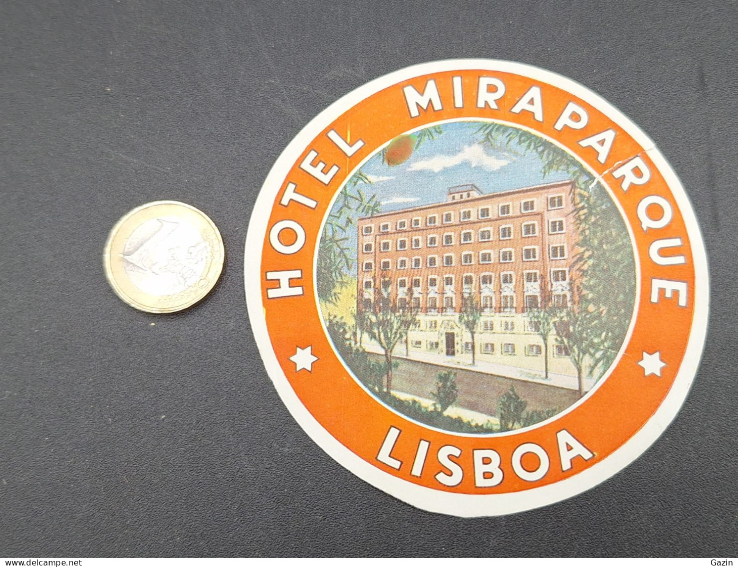 C7/3 - Hotel Mira Parque * Lisboa * Portugal *  Luggage Lable * Rótulo * Etiqueta - Hotel Labels