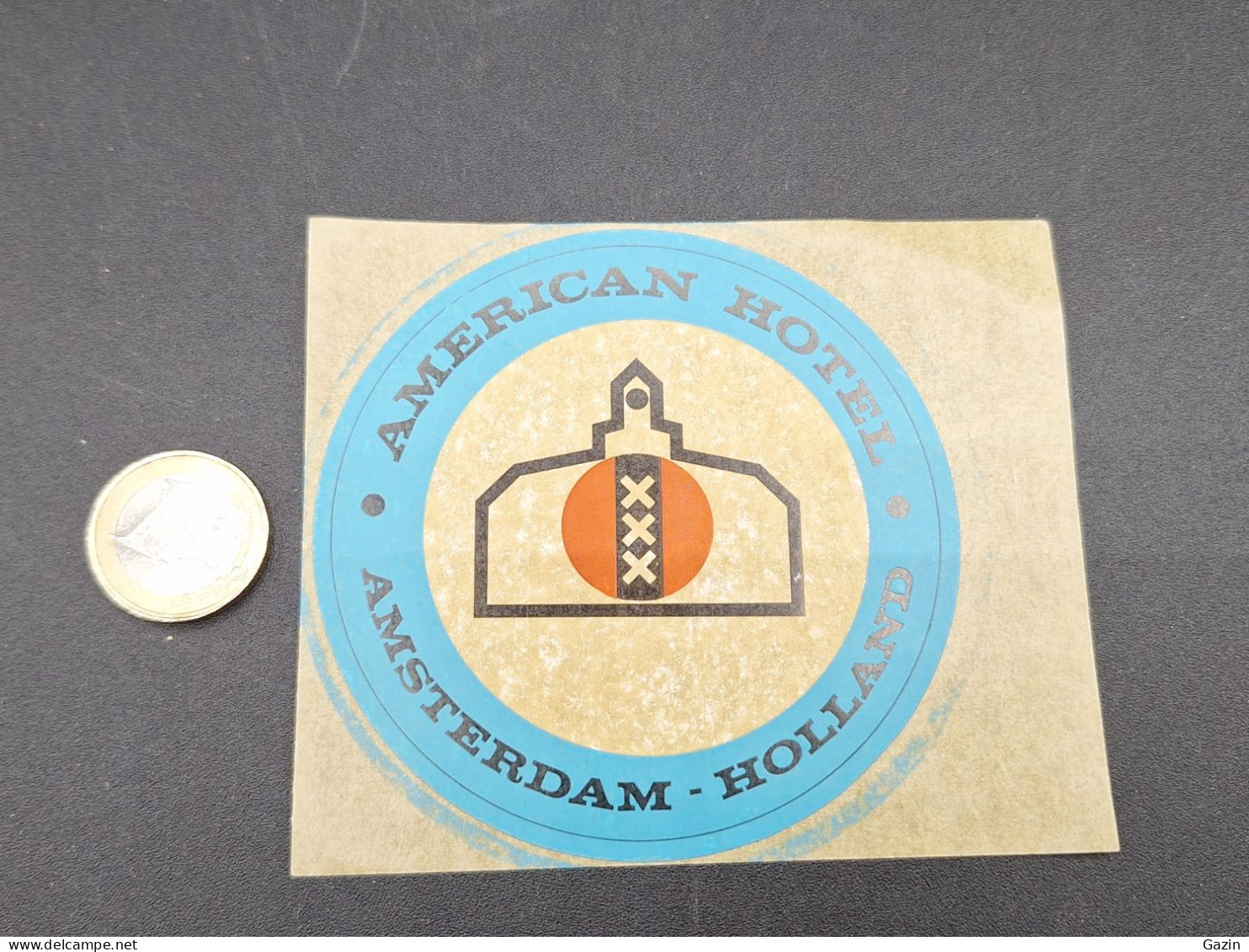 C7/3 - Hotel American * Amesterdam - Holland *  Luggage Lable * Rótulo * Etiqueta - Hotel Labels