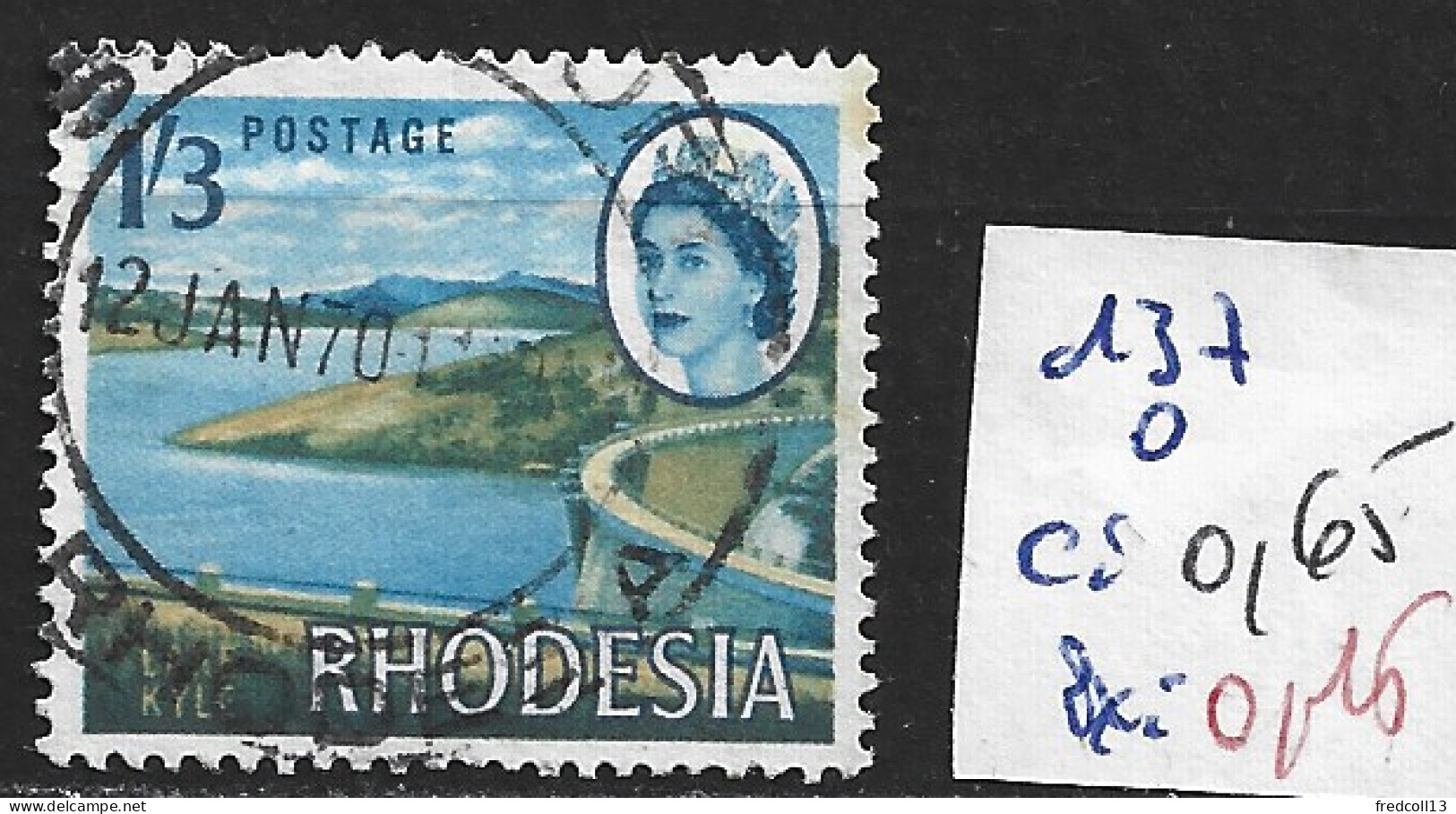 RHODESIE DU SUD 137 Oblitéré Côte 0.65 € - Rhodésie Du Sud (...-1964)