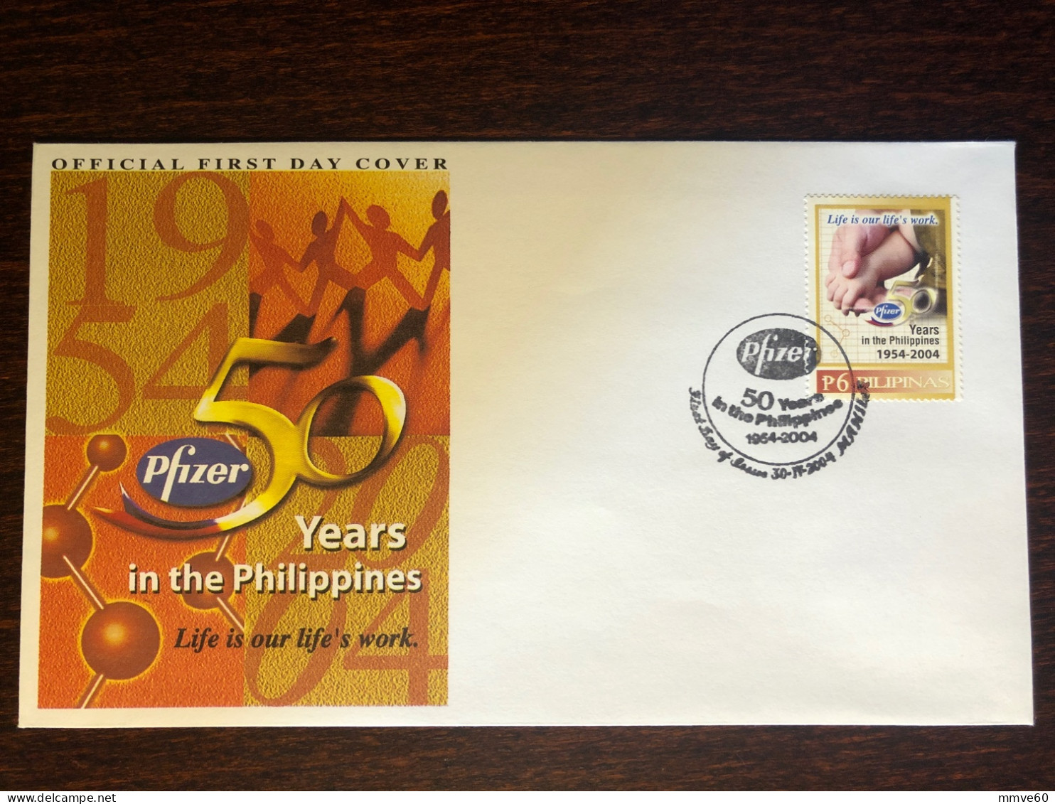 PHILIPPINES FDC COVER 2004 YEAR PHARMACY PHARMACOLOGY HEALTH MEDICINE STAMPS - Filippine