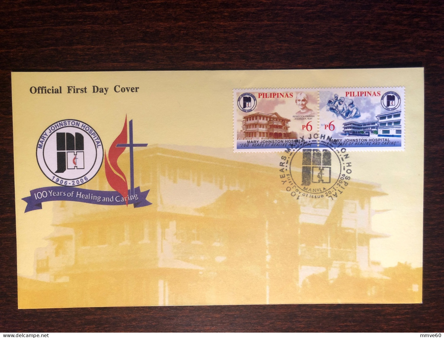 PHILIPPINES FDC COVER 2006 YEAR HOSPITAL HEALTH MEDICINE STAMPS - Filippine