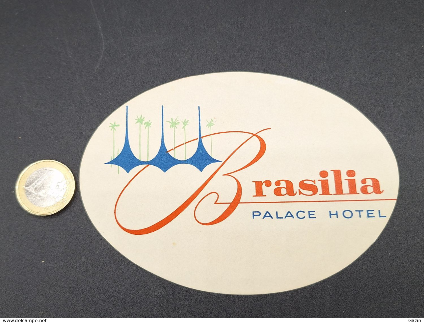 C7/3 - Brasilia Palace Hotel * Brasil *  Luggage Lable * Rótulo * Etiqueta - Hotel Labels