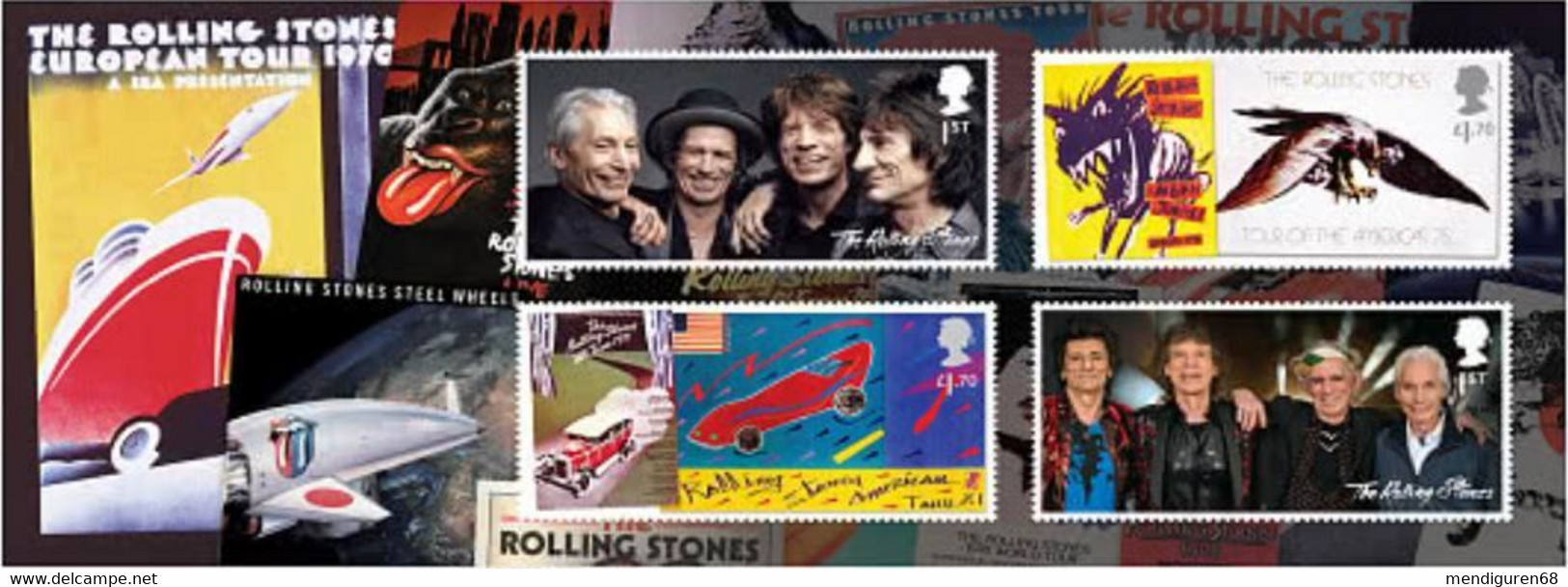 GROSSBRITANNIEN GRANDE BRETAGNE GB 2022 M/S MUSIC GIANTS VI THE ROLLING STONES MNH SG MS4623-6 MI B4896-9 YT 5303-06 S - Non Classificati