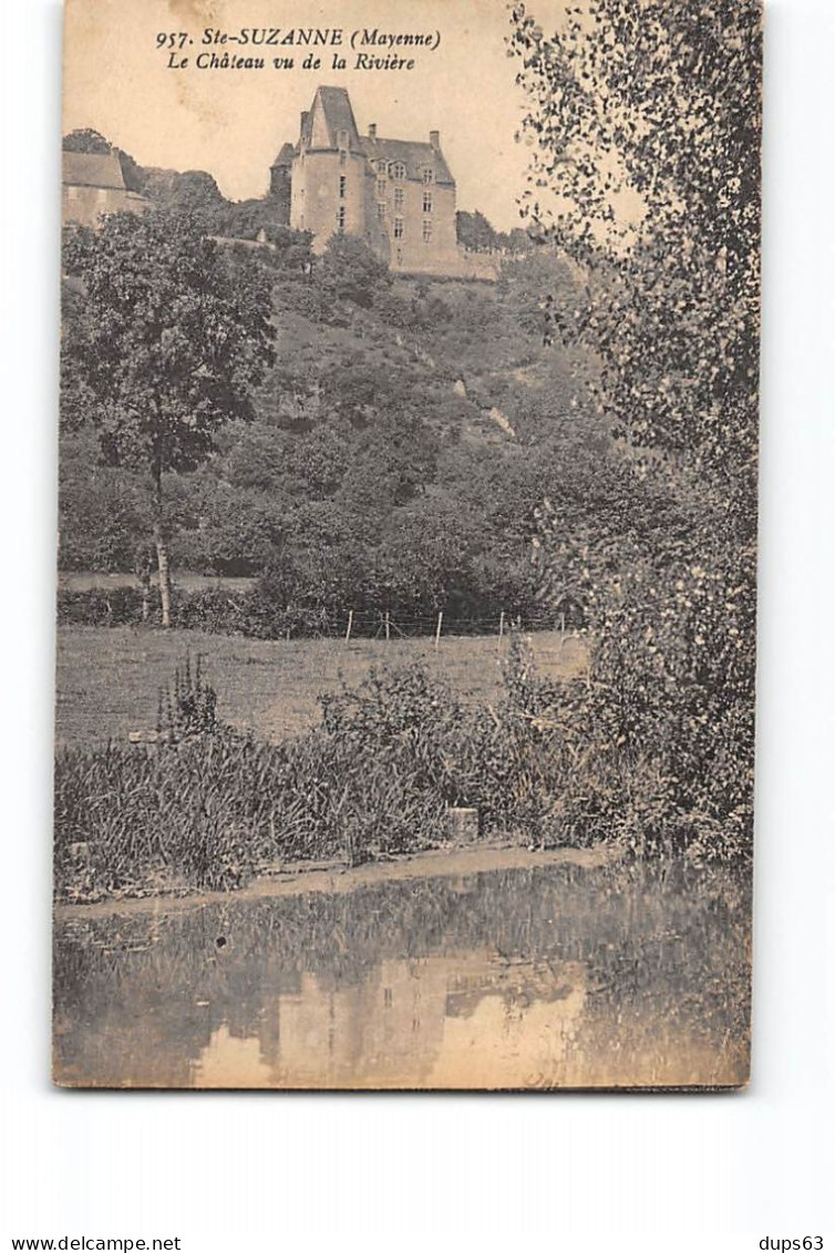 SAINTE SUZANNE - Le Château Vu De La Rivière - Très Bon état - Sainte Suzanne