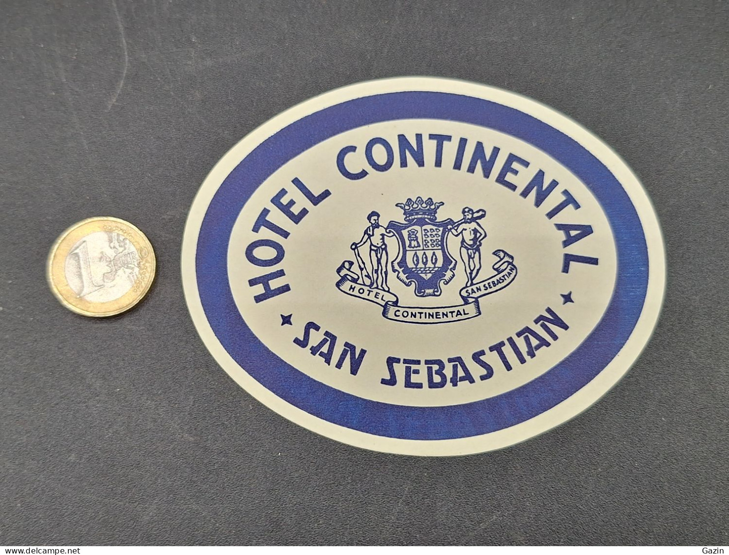 C7/3 - Hotel Continental * San Sebastian * Espana *  Luggage Lable * Rótulo * Etiqueta - Hotel Labels