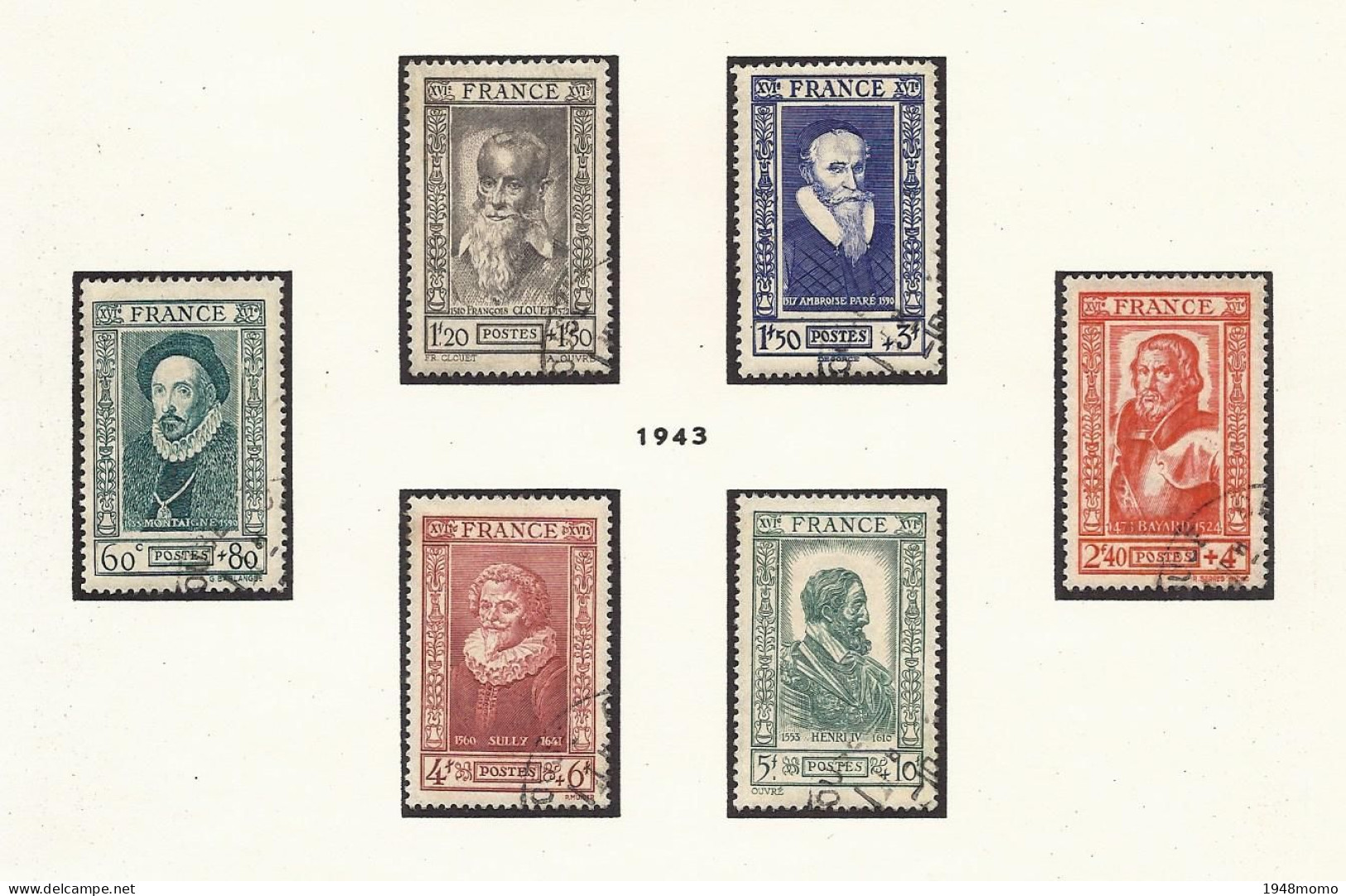N° 587 à 592 - Used Stamps