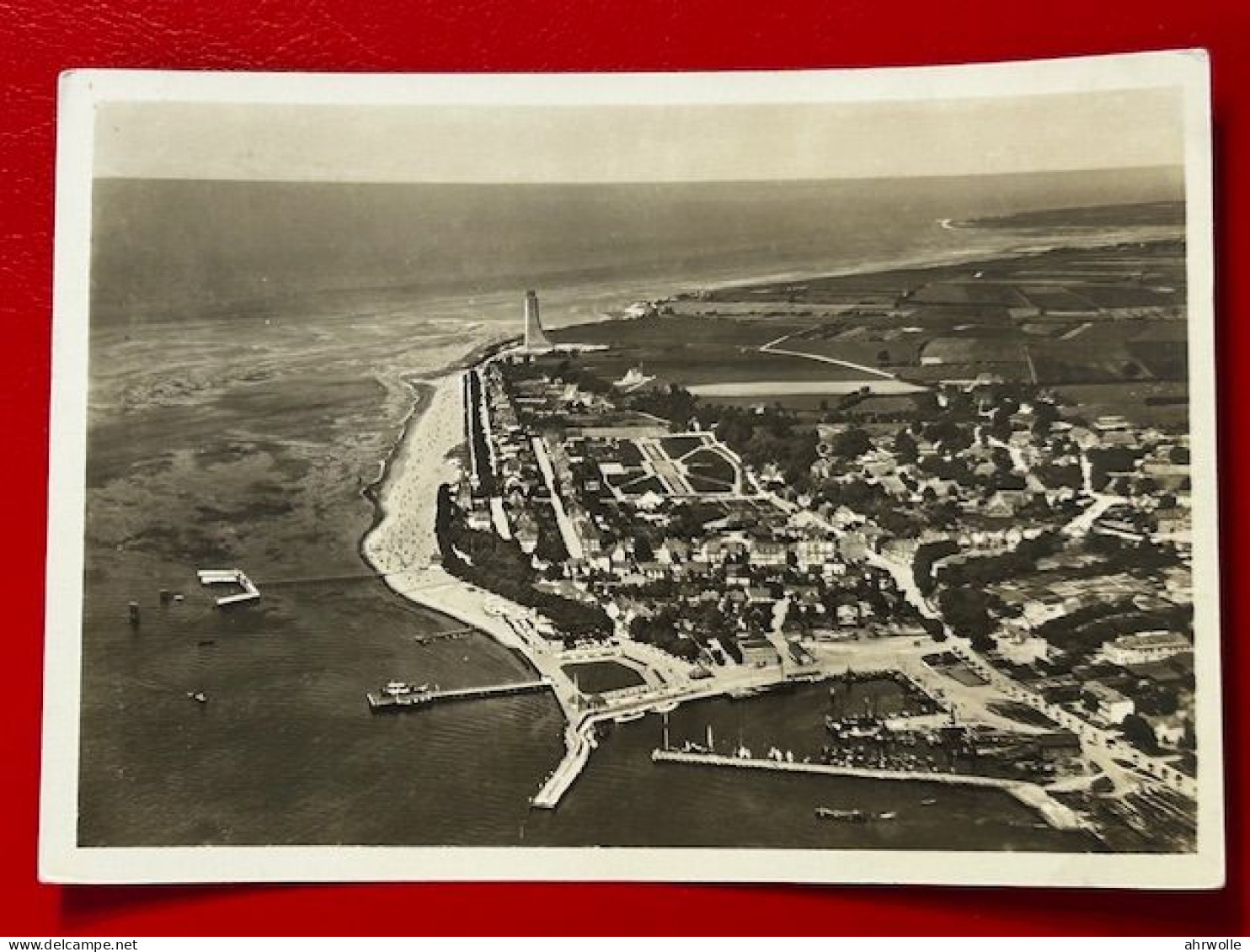 AK Ostseebad Laboe Vom Flugzeug Aus Gesehen 1934 Stempel Hilkendorf Kiel - Laboe