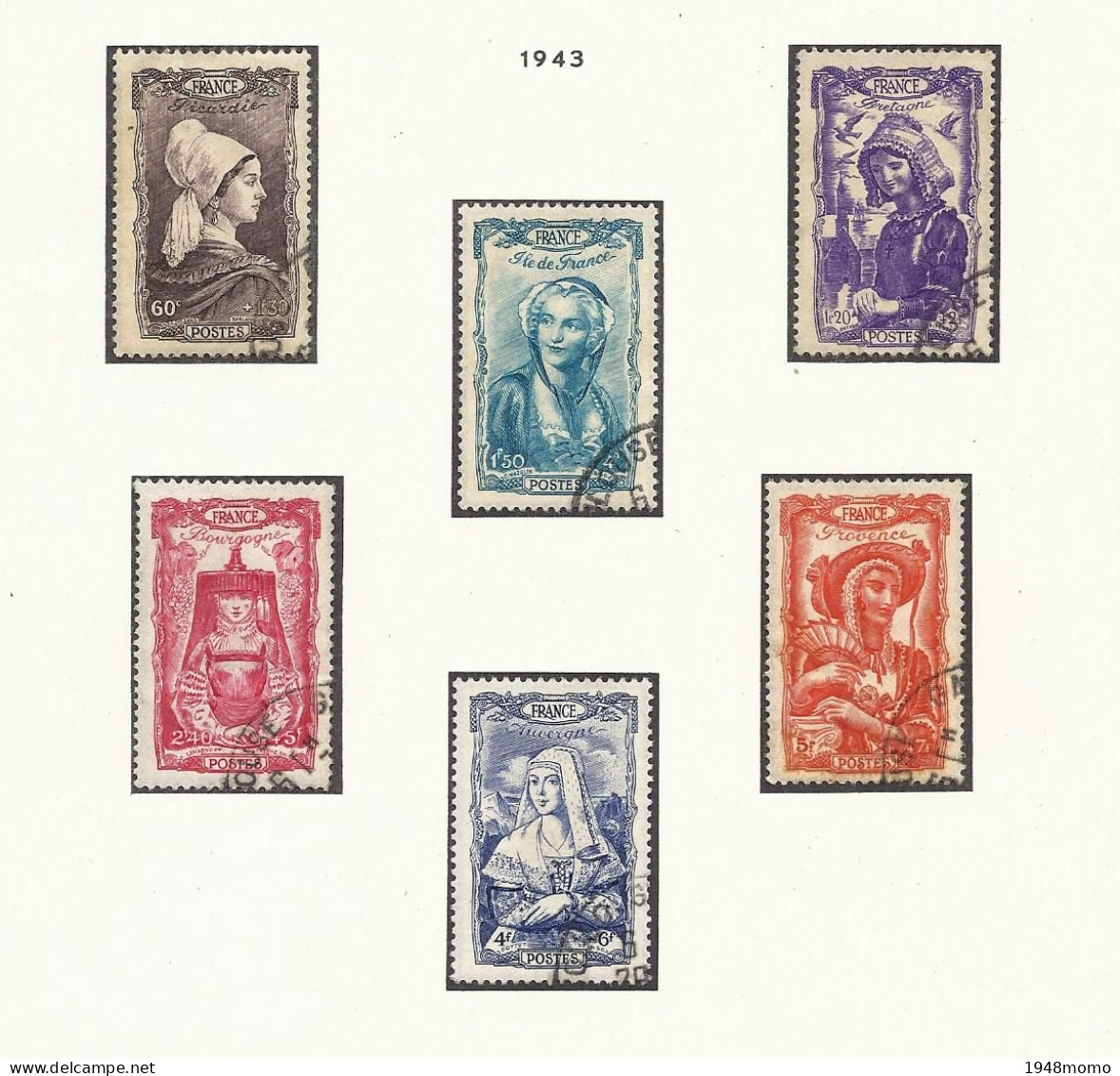 N° 593 à 598 - Used Stamps