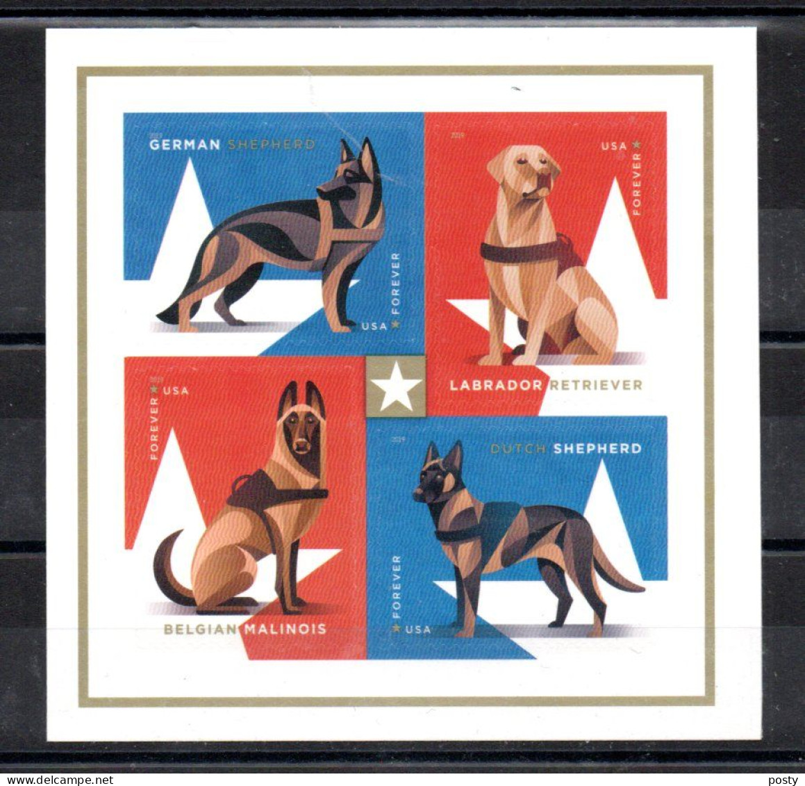 ETATS-UNIS - UNITED STATES - 2019 - WORKING DOGS - MILITARY - CHIENS MILITAIRES - CHIENS - DOGS - - Nuevos