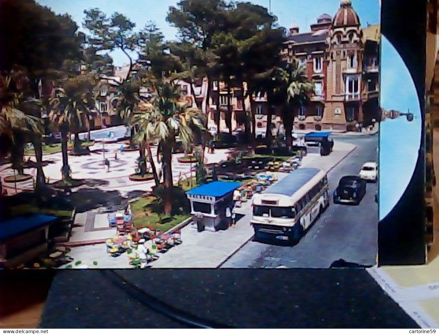 ESPANA Espagne CARTAGENA - Square José Antonio - HELADOS - Autobus Bus AUTO CAR V1970  JV5680 - Murcia