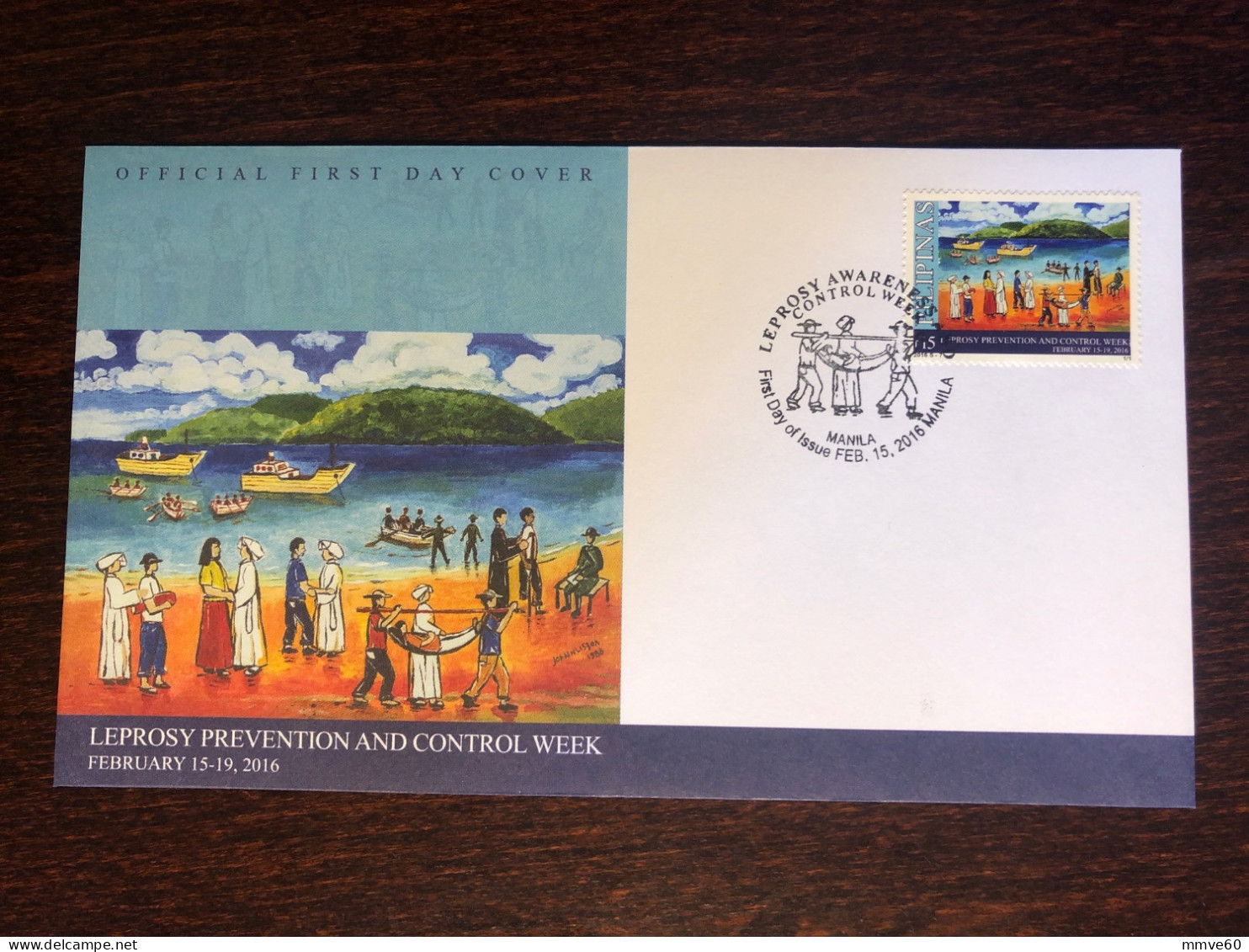 PHILIPPINES FDC COVER 2016 YEAR LEPROSY LEPRA  HEALTH MEDICINE STAMPS - Filippine