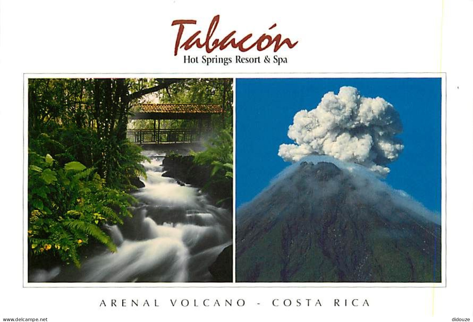 Format - 160 X 115 Mms - Costa Rica - Volcan Arenal, Balneario Tabacôn  - CPM - Carte Neuve - Voir Scans Recto-Verso - Costa Rica