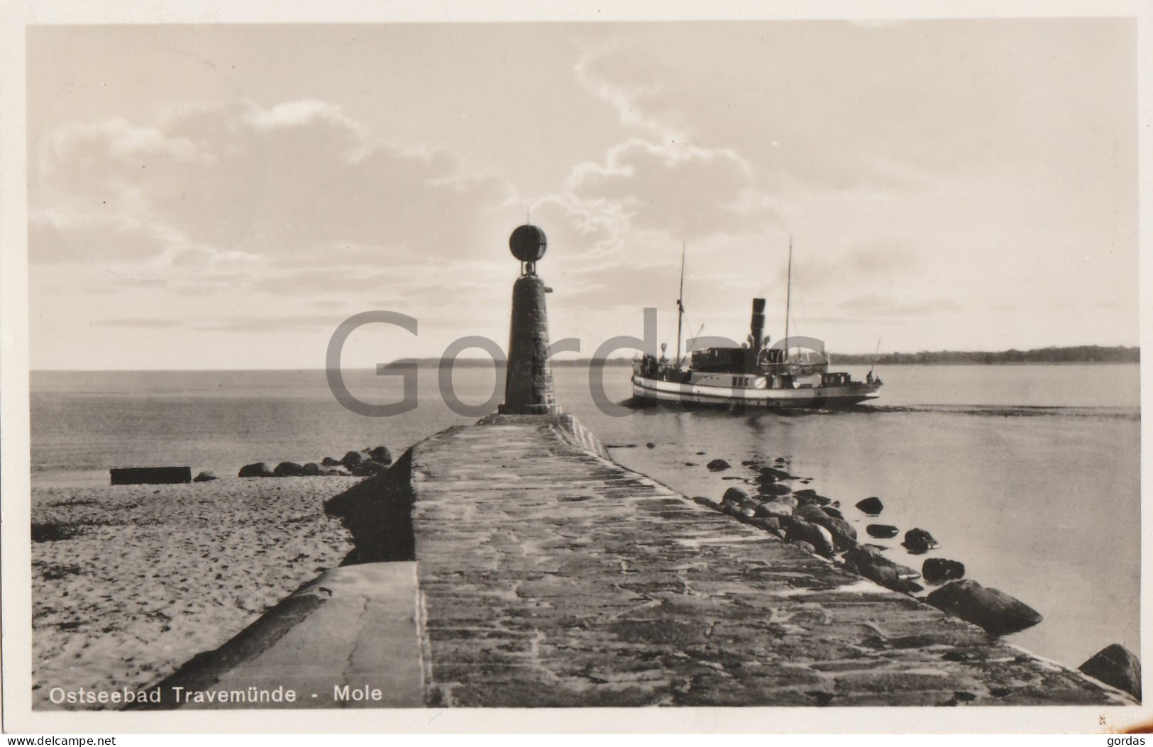 Germany - Ostseebad Travemunde - Mole - Steamer - Dampfer - Lübeck-Travemünde