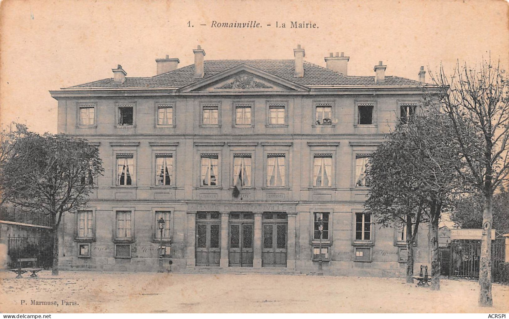 93  Romainville L'hotel De Ville   (Scan R/V) N°   22   \PP1099Und - Romainville