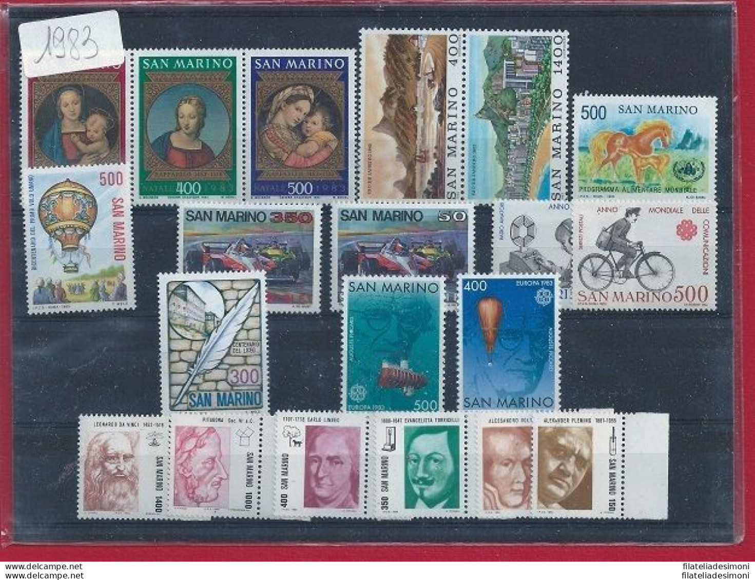 1983 San Marino, Francobolli Nuovi, Annata Completa 20 Valori - MNH** - Annate Complete